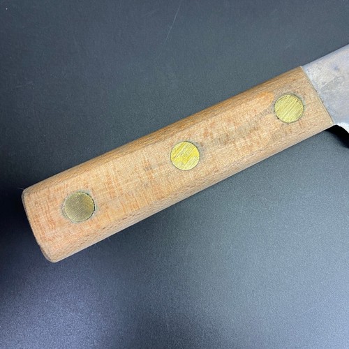 US FOSTER BROS. 15"LONG KNIFE VINTAGE 10" BLAGE BRASS RIBES - Picture 6 of 10