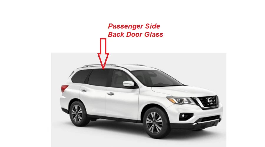 Fits 2013-2020 Nissan Pathfinder Passenger (right) Back Door Glass Dark Tinted — 第 2/3 张图片