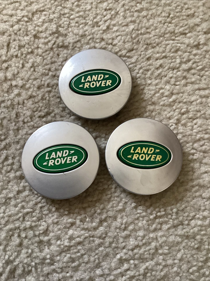 Tapa central Land Rover LR2 LR3 2005-2016 OEM PLATA/VERDE #RRJ500030xxx 1 pieza Foto 4 de 4