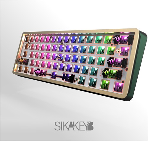 New Castle Mechanical Keyboard Diy Kit CNC 61-key Aluminum Mechanical Keyboard - Picture 3 of 11