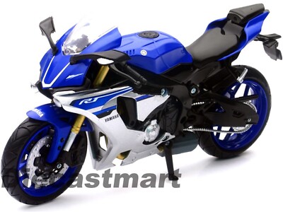 NEWRAY 1:12 2015 YAMAHA YZF R1 DIECAST MOTORCYCLE BLUE 57803A NEW IN BOX