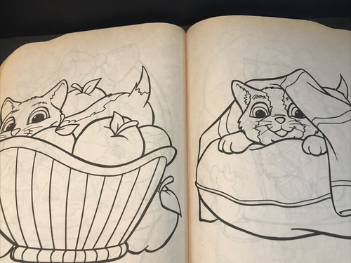 Coloring Book Dalmatian Press Kittens Fun Shape Vintage 2000 Never Used - Picture 5 of 7