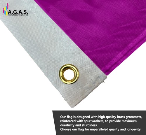 TriGender Alt Flag-Single Sided Printed-Brass Grommets-Fade Proof Colors - Picture 4 of 43