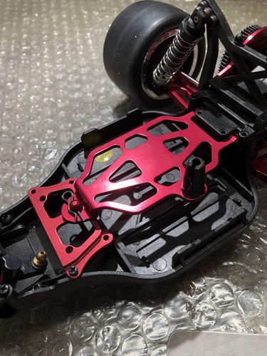 Losi Mini-T Red Anodized Battery strap Tray RX Tray Antenna Mount NOS - Picture 5 of 5