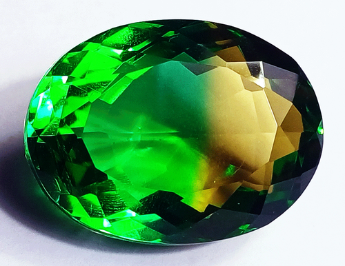 Natürliches Turmline Kristall Doublett 69,75 ct loser Edelstein ovale Form zertifiziert - Bild 2 von 6