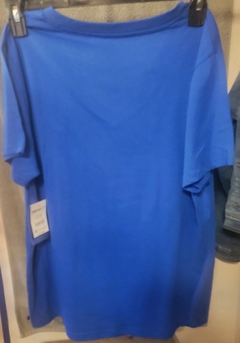 NBA-Women's blue OKC Thunder v-neck short sleeve shirt size XL - Picture 6 of 9