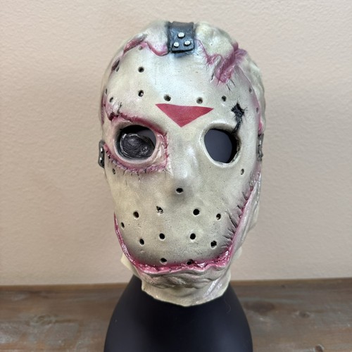 Vintage 2000 Freitag der 13. Jason Voorhees New Line Maske Halloween Kostüm - Bild 1 von 10