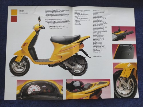 Piaggio ZIP Fast Rider Prospekt 1995 - Picture 2 of 2