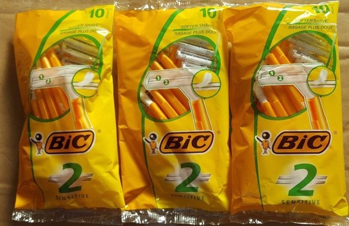 Bic 2 Sensitive Disposable Razor Twin Blade Fixed Head Men's Razors - Picture 8 of 8