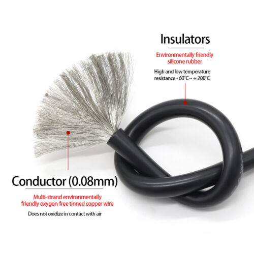 30-18 AWG Flexible Soft Silicone Cable Resistant high and low temperature Wire - Picture 4 of 19