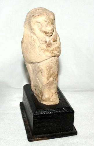 1000 a.C. Statuetta egizia Ushabti argilla su stand Luxor, XX dinastia Nilo (RoT) - Foto 7 di 10