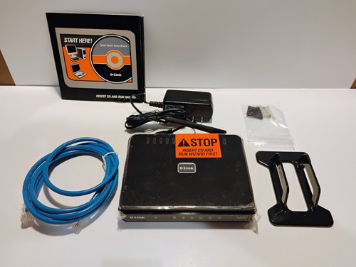 D-Link DIR-601 Wireless N150 150 Mbps 4-Port 10/100 Home Router w/ Power Cord - Picture 1 of 6