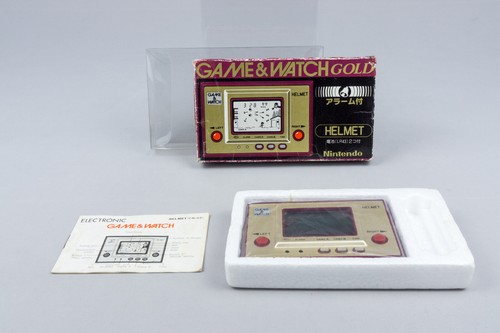 Nintendo Game & Watch Gold *Helmet* 1981 CIB OVP Anleitung CN-07