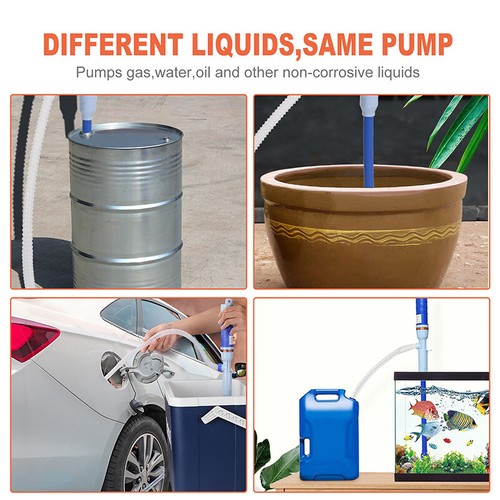 Pompa sifone trasferimento carburante elettrico a batteria gasolio acqua liquido 2,2 GPM - Foto 6 di 19