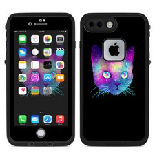 Skin Decal for Lifeproof iPhone 7 Plus Fre Case / Colorful Galaxy Space Cat