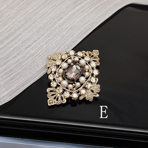 Broche prendedor vintage hombre mujer trajes micro perla flor broches abrigo accesorios - Imagen 11 de 11
