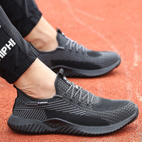 MENS SAFETY ULTRA LIGHTWEIGHT WORK AIR TRAINERS STEEL TOE CAP WOMENS SHOES SZ UK - Picture 33 of 51