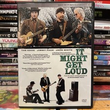 It Might Get Loud DVD 2009 The Edge Jimmy Page Jack White Stripes Rock Music