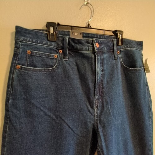 NWT Gap Vintage Slim Sky High Jeans 35 20R Blue Denim Womens Pants - Picture 2 of 11