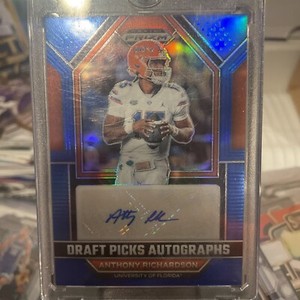 2023 Prizm Draft Picks Anthony Richardson RC Blue Prizm /75 Auto Colts QB