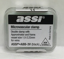 ASSI Double  Clamp (2) - Sealed Box - Vascular ASSI ABB-3V Black/ Germany