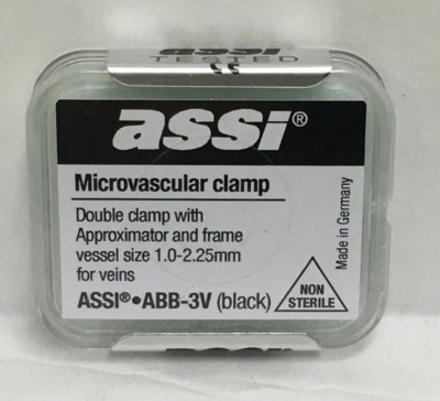 ASSI Double Clamp (2) - Sealed Box - Vascular ASSI ABB-3V Black ...