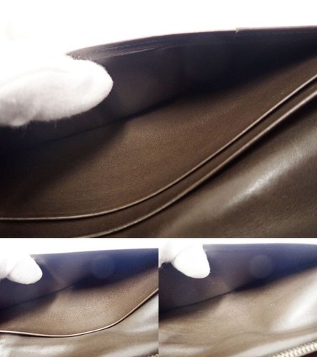 Louis Vuitton Long Wallet Nomade Leather Brazza M85093 Men's Dark Brown - Picture 10 of 12