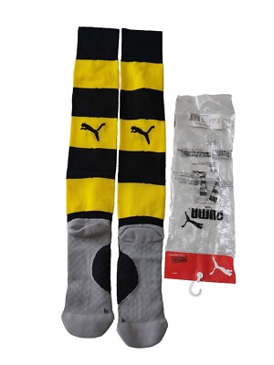 Puma Hoop Soccer Socks BVB Borussia Dortmund Yellow Black Football