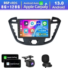 128G For 2013-19 Ford Transit Tourneo Custom Carplay Android 13 Car Stereo Radio