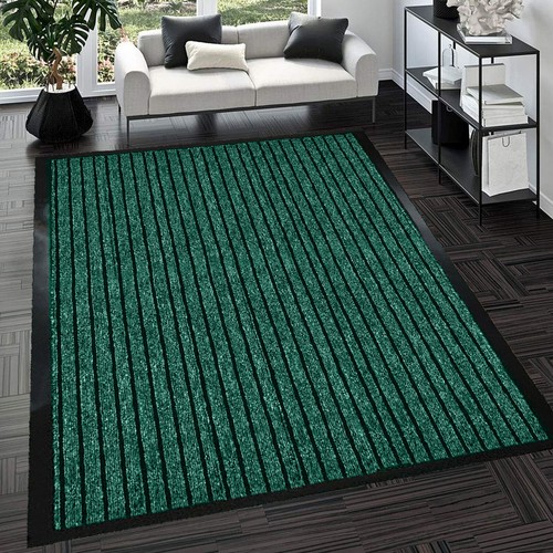 Large Heavy Duty Non Slip Rubber Back Door Mat Barrier Hallway Kitchen Floor Rug - Picture 8 of 21