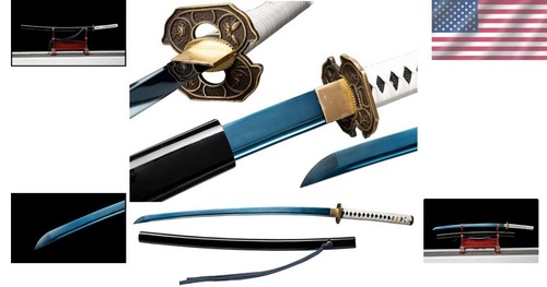 Artisan Crafted Samurai Sword - Full Tang 28.7 Inch Sharp Blade & Scabbard - Picture 2 of 10