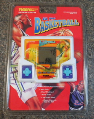 BASKETBALL TIGER TISCHPLATTE LCD HANDHELD SPIEL 1994 Neu Altlager VERSIEGELT RETRO