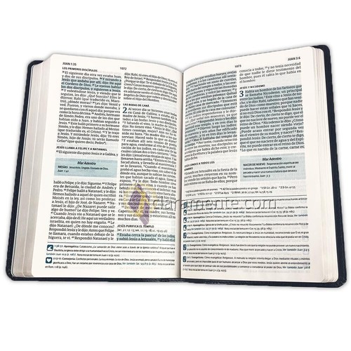 Biblia del Pescador Letra Grande para Evangelismo Reina Valera 1960 azul - Picture 2 of 3