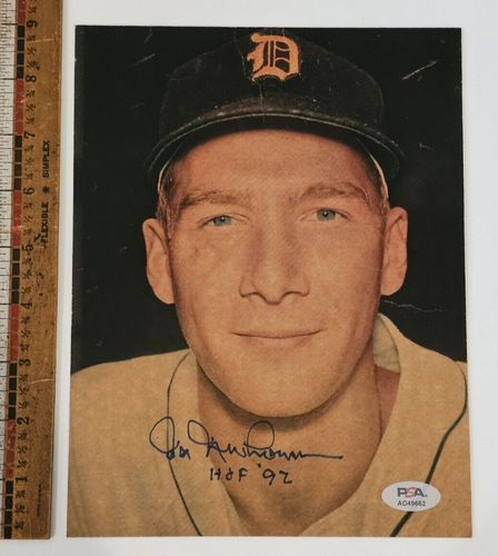 HAL NEWHOUSER Signed Magazine Photo-HOF-DETROIT TIGERS-PSA - Picture 4 of 6