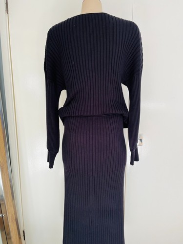 JAG Black Rib Knit Top & Skirt Set Size L & XL EXCELLENT CONDITION - Picture 12 of 14
