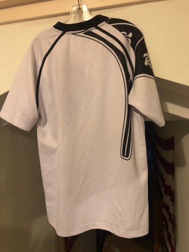 LARGE - Fiji Rugby Union Official KooGa Away Jersey Shirt White - Picture 2 of 4