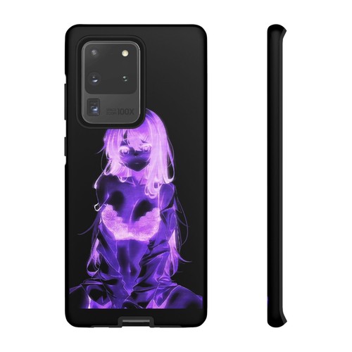 Anime Tough Case for iPhones, Galaxy and Pixel Glowing Neon Waifu Girl Manga - Picture 195 of 197