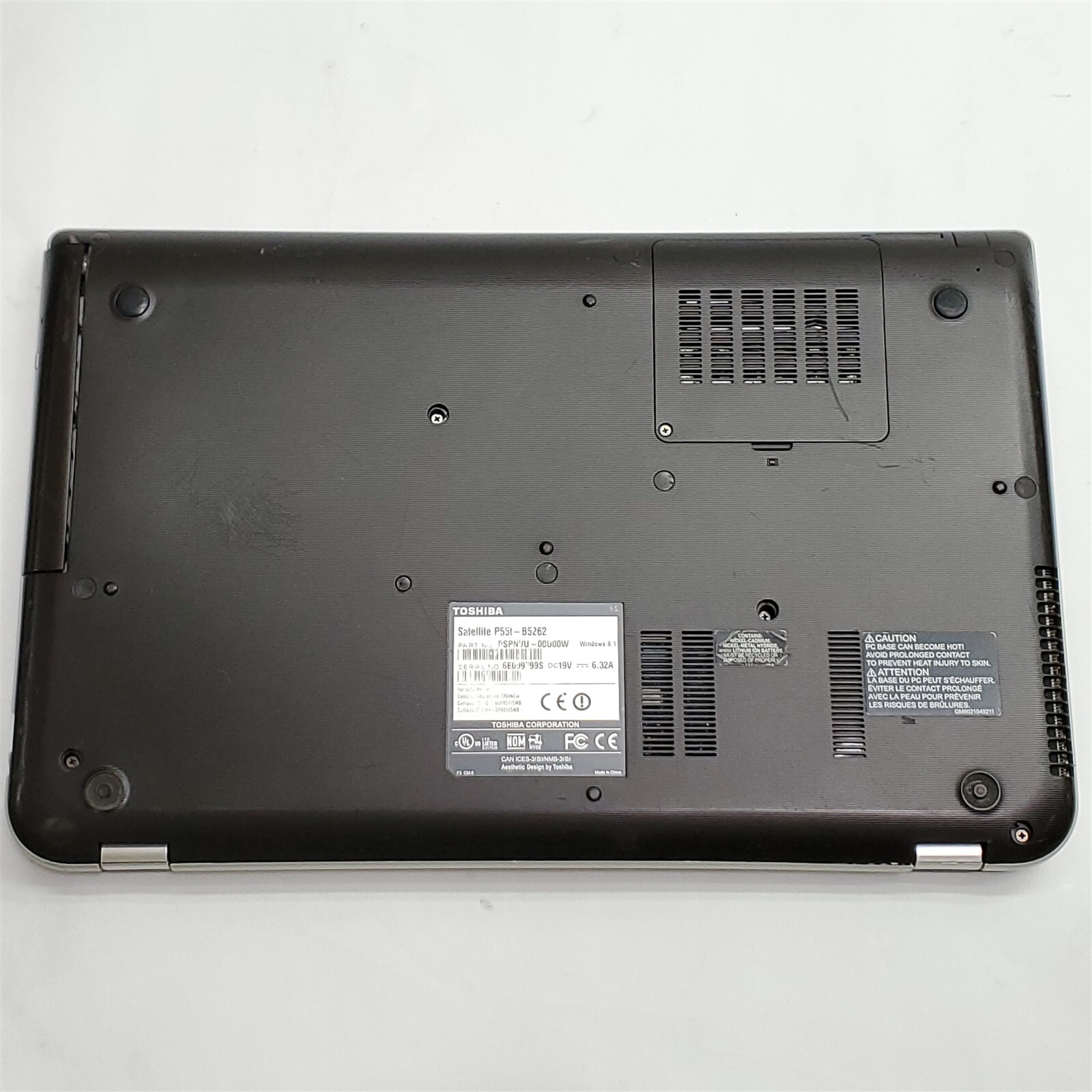 Toshiba Satellite P55t-B5262 Laptop i7 4710HQ 15.6" Touch 12GB RAM 1TB HDD NO OS - Picture 7 of 11