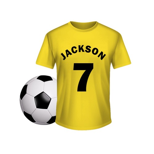 PERSONALISED FOOTBALL WRAPPING PAPER FAN SHIRT NAME AGE GIFT PRESENT WRAP - Picture 15 of 24