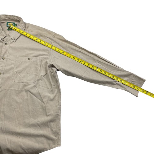 Cabela's Men’s 100% Cotton L/S Safari Work Button Shirt Khaki/Tan/Beige • XL - Picture 5 of 7