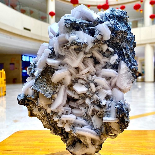 12.03 Chocolate Calcite Specimen Florescence *RAINBOW* Sandwich Biscuit - Imagen 13 de 17