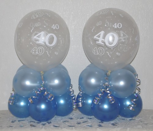 50. Geburtstag 2/6/12 Stück Tisch Ballon Dekoration Display Kit-BLAU - Bild 6 von 7