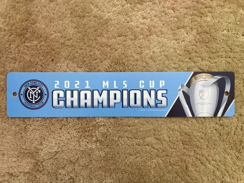 Wincraft 2021 MLS Cup Champions New York City FC - 3 3/4" x 19" Straßenschild - Bild 1 von 2