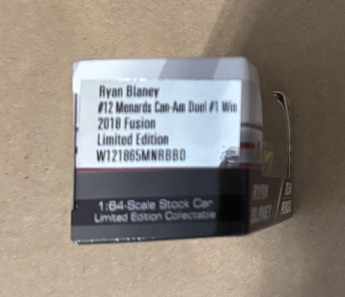 2018 Ryan Blaney Menards Daytona Can-Am Duel #1 Race Win Maßstab 1:64 Auto - Bild 3 von 3