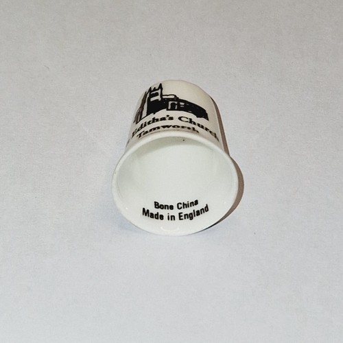 Collectors Thimble - "St Editha's Church, Tamworth" - Bone China - #229 - Picture 4 of 4