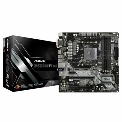 ASRock B450M Pro4 AM4 ATX AMD Motherboard | eBay
