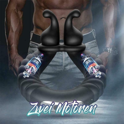 Vibrating Cock Rings Adjustable Penis Ring Silicone Rechargeable for Men - Picture 10 of 14
