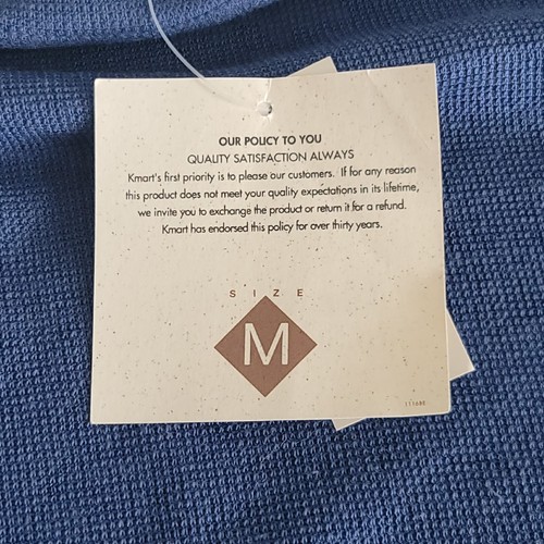 NWT Basic Editions Medium Oversized 2011 Blue Sweater - Picture 3 of 8