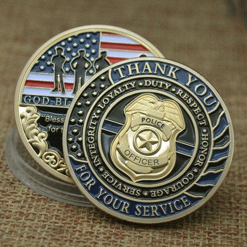 20X Moneda Desafío Conmemorativo de la Policía Gracias por tu Servicio Dios Bendito - Imagen 8 de 12