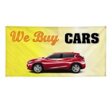 Vinyl Banner Multiple Sizes We Buy Cars Outdoor Advertising Printing A Outdoor